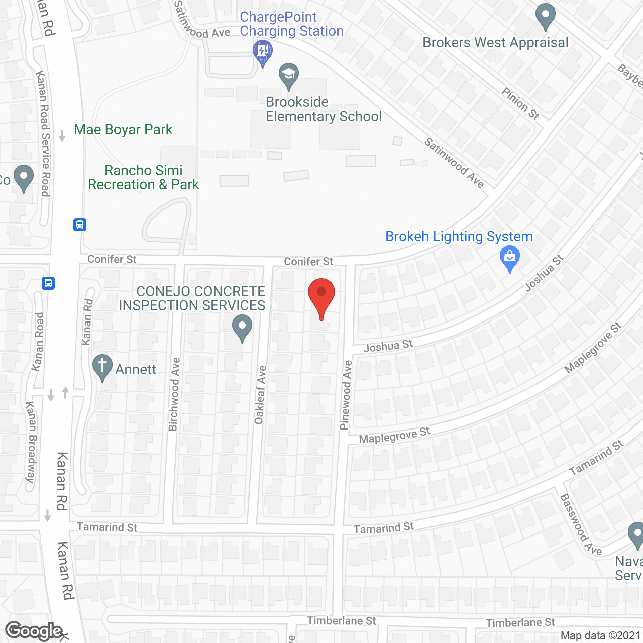 Map of the neighborhood around A Nurturing Touch