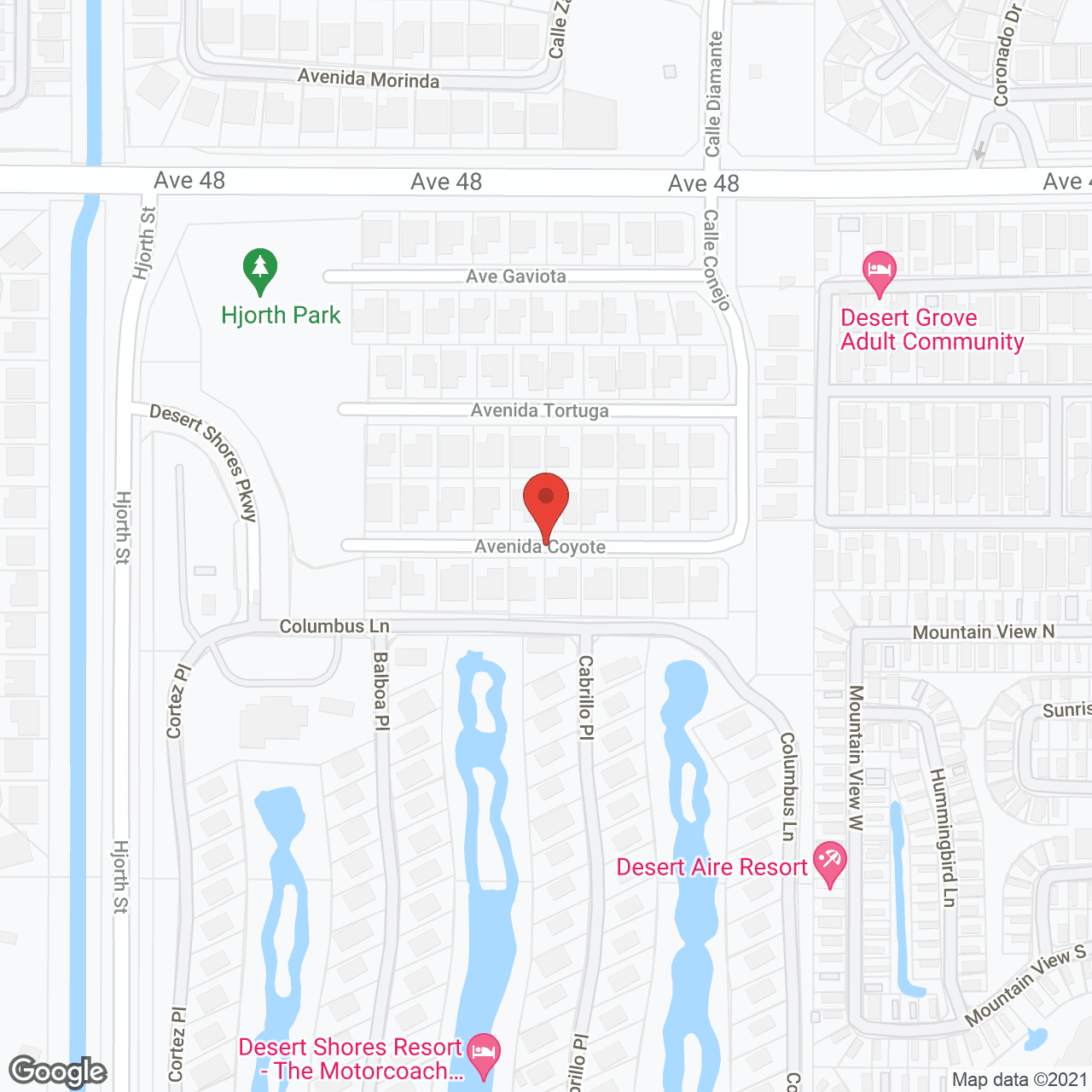 Map of the neighborhood around Four Seasons Elderly Care Home, Inc.