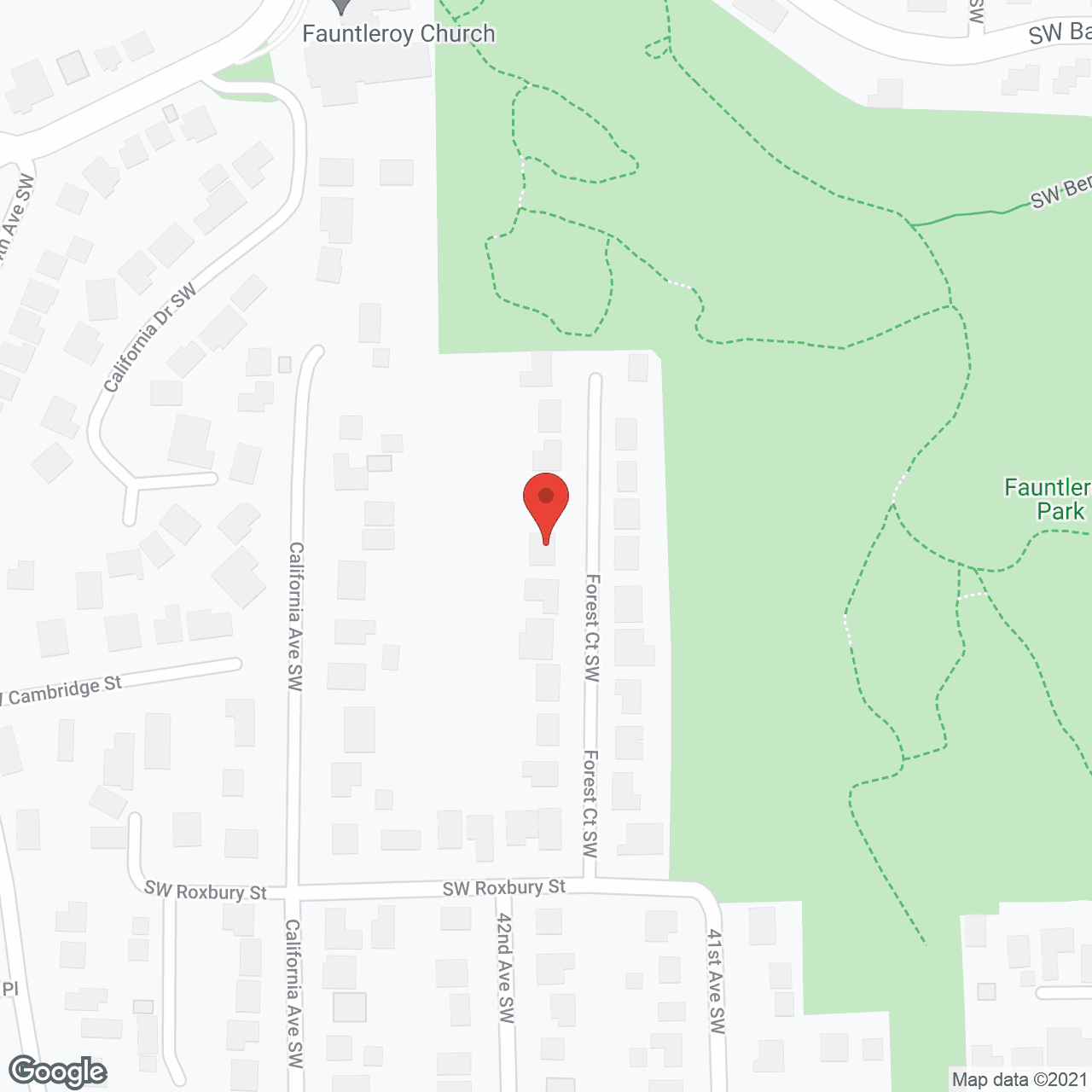 Map of the neighborhood around The Right Place , RN