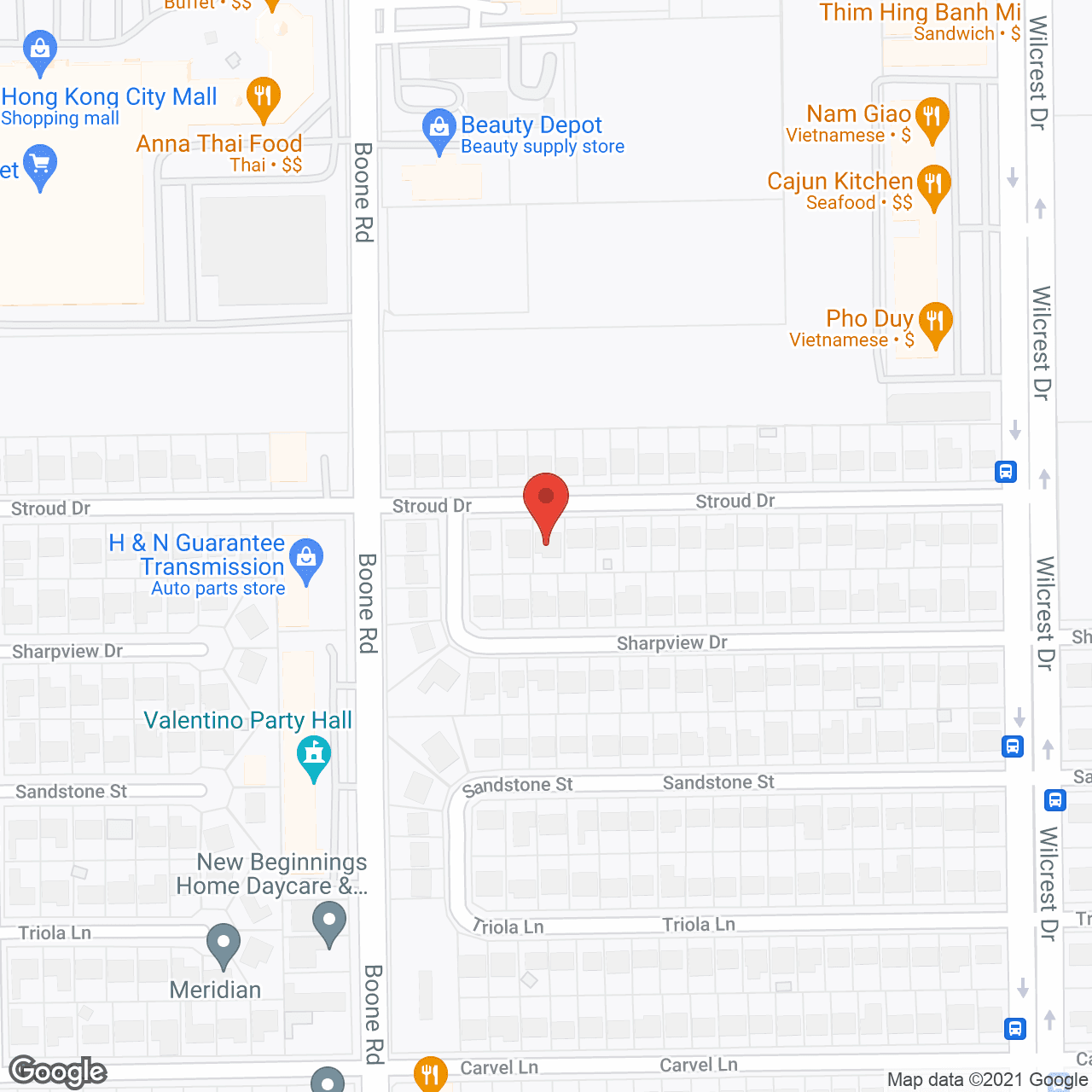 Map of the neighborhood around Nissi Residential Care Inc.