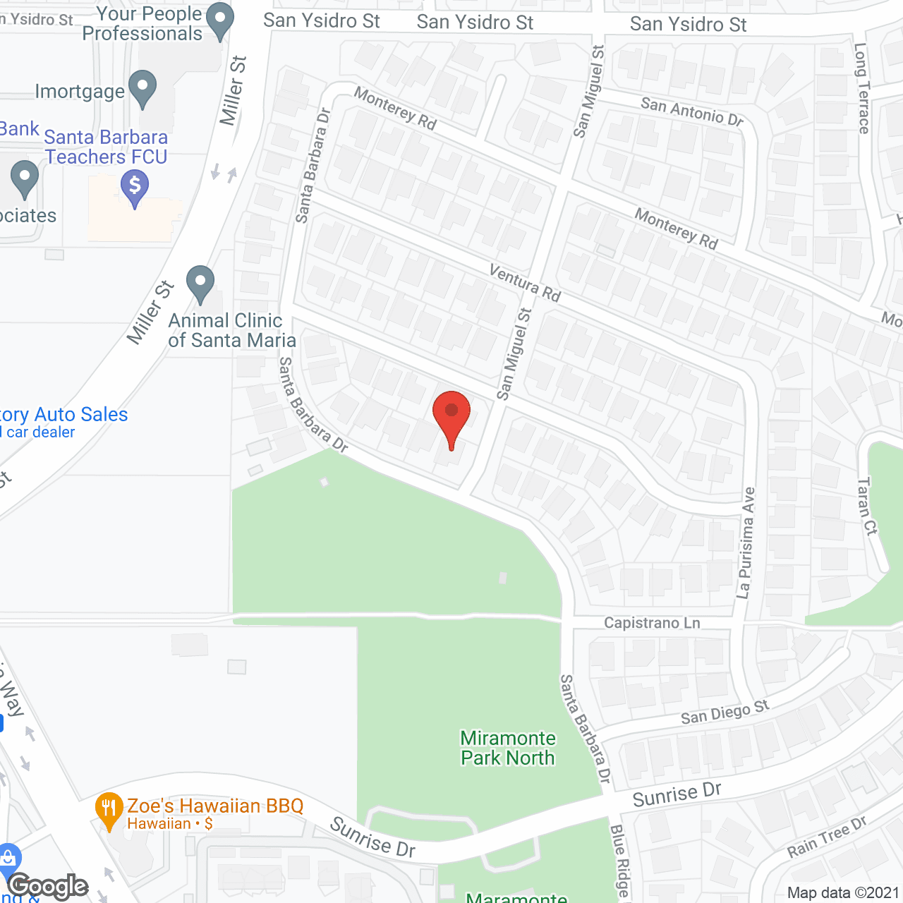 Map of the neighborhood around Lynn's RCFE II