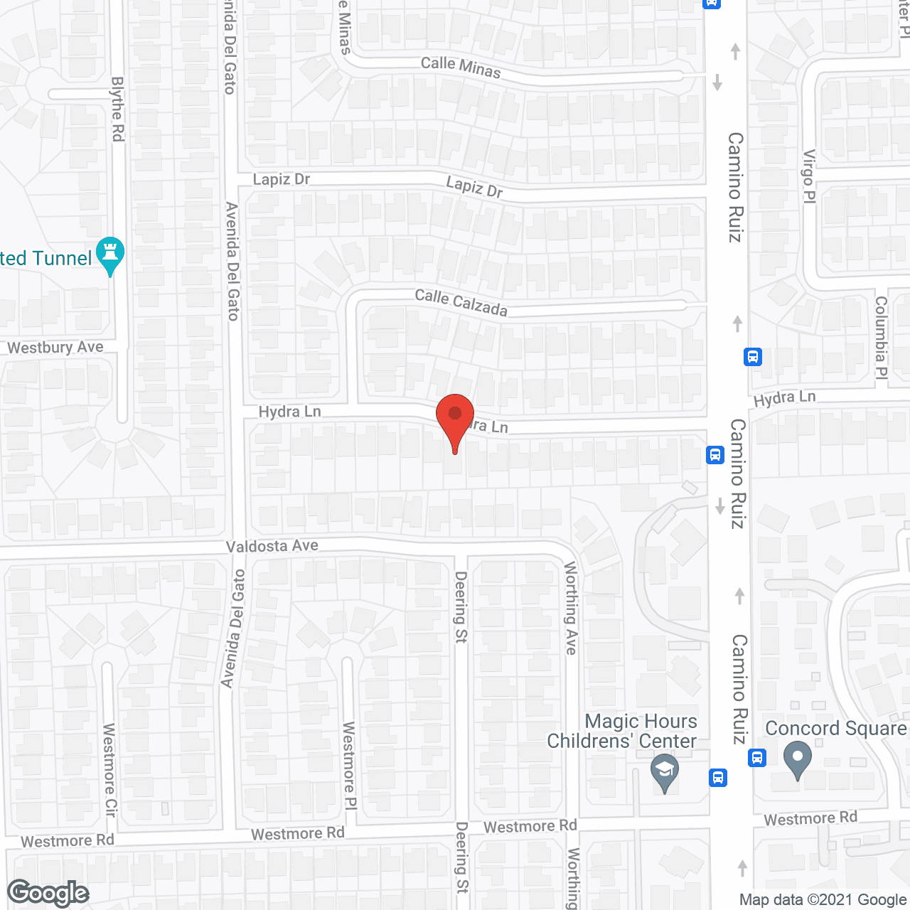 Map of the neighborhood around Ambassador Senior Retreat I