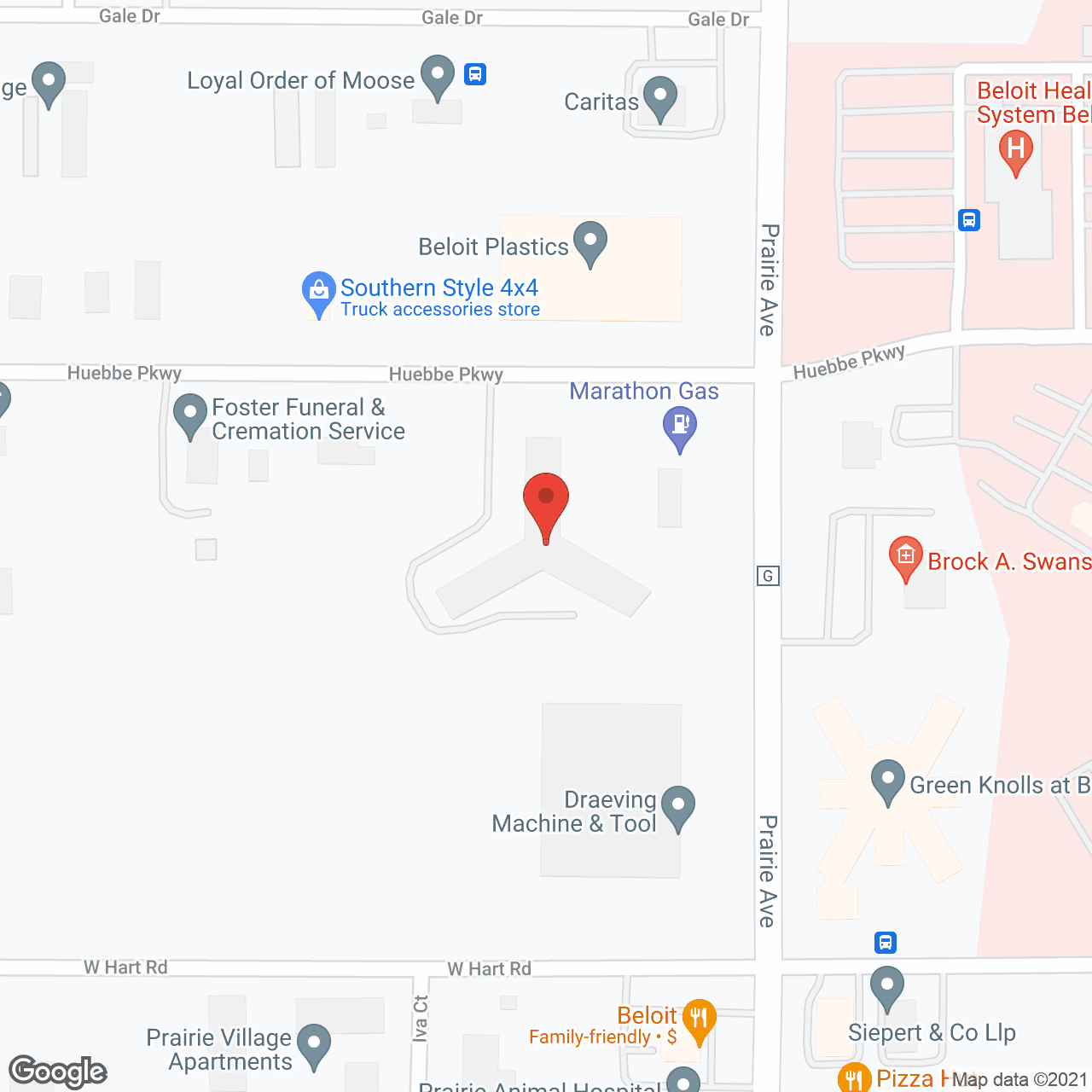Map of the neighborhood around Rock Bay Harbor