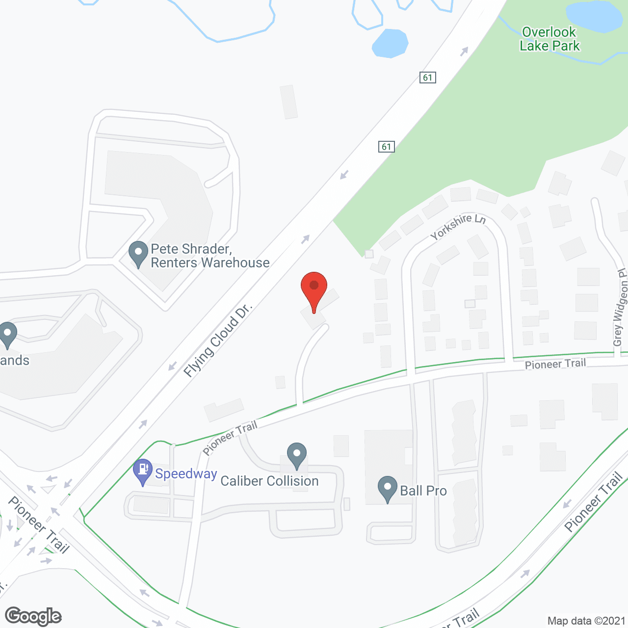 Map of the neighborhood around Ezekiel's House