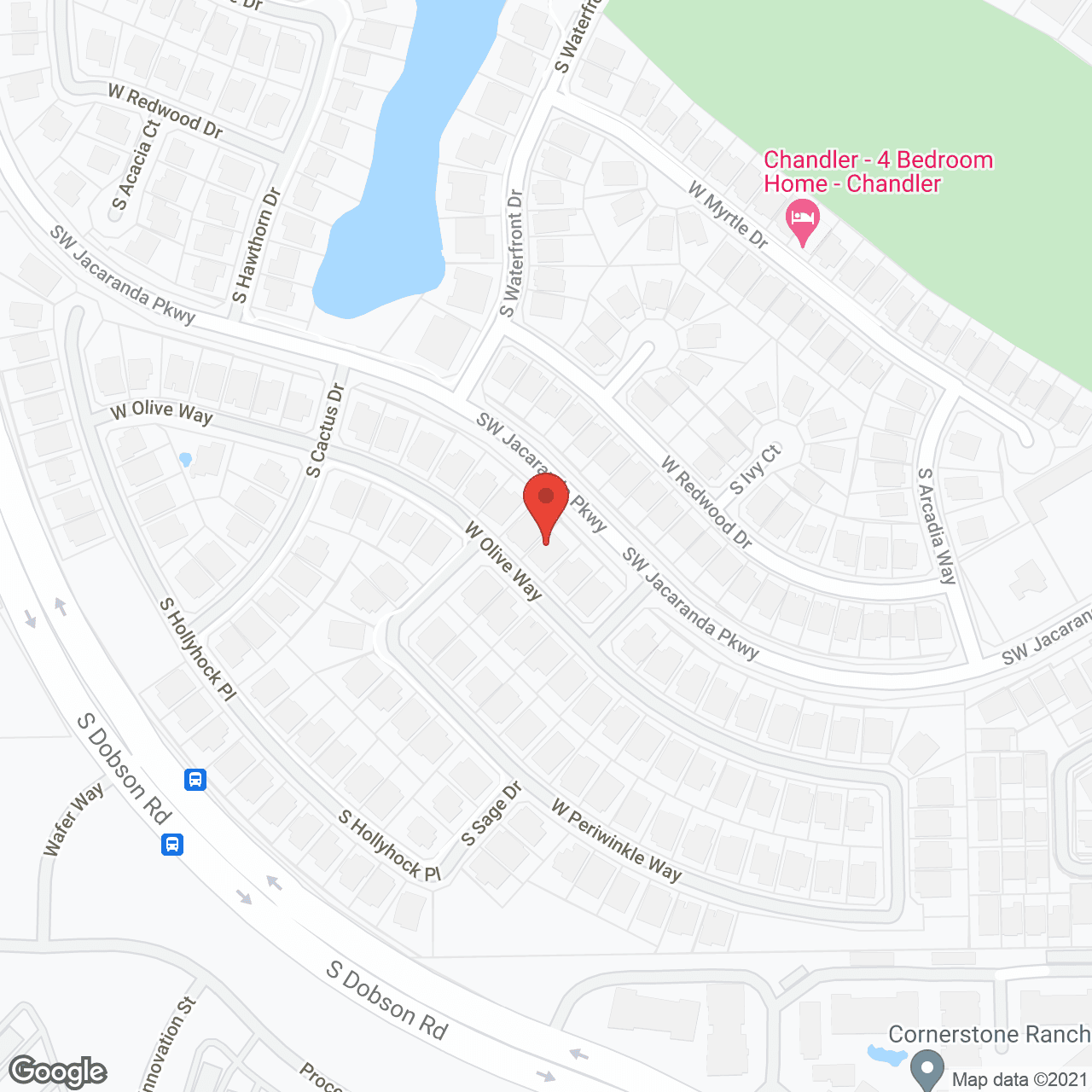 Map of the neighborhood around Desert Cedar