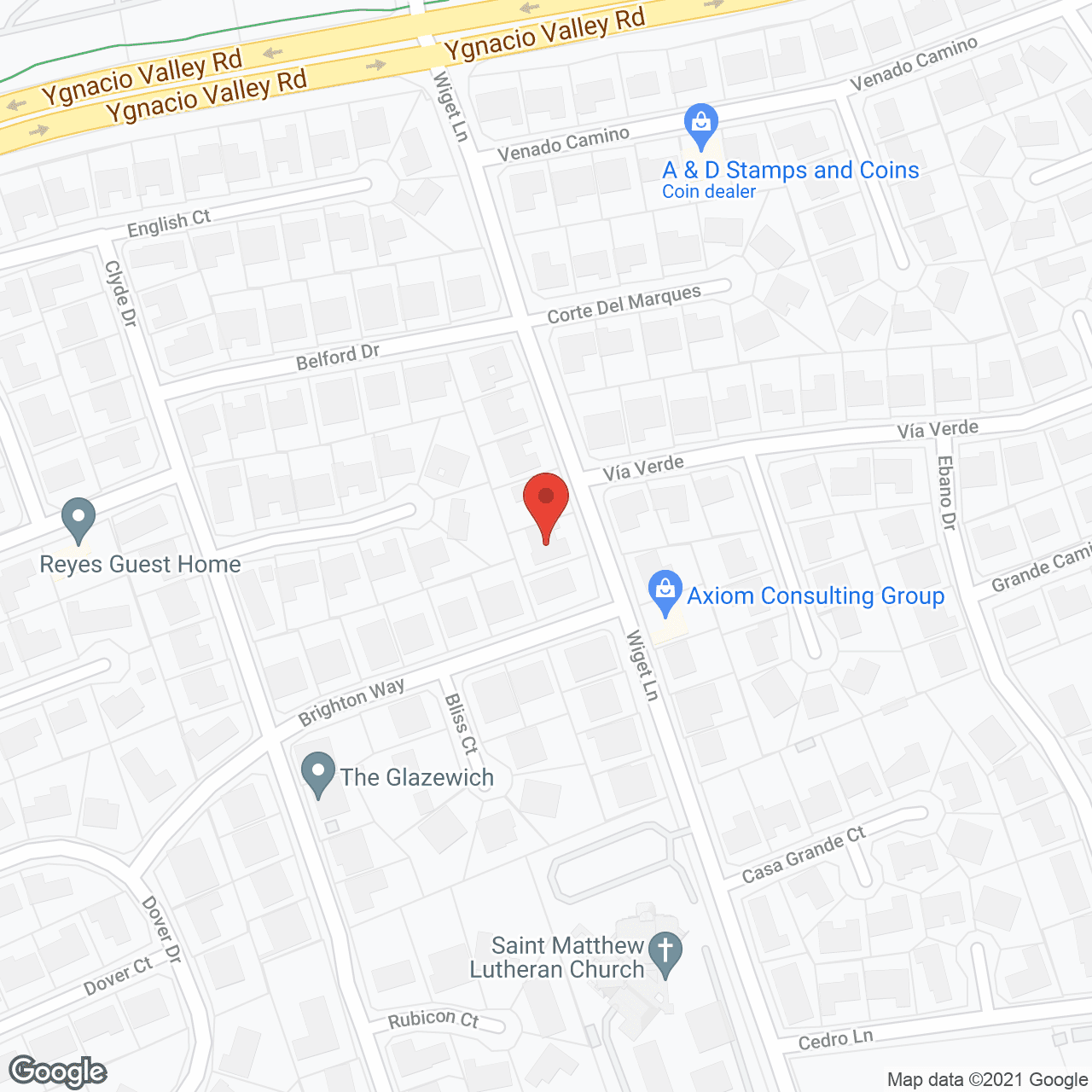 Map of the neighborhood around A and W Care Home III