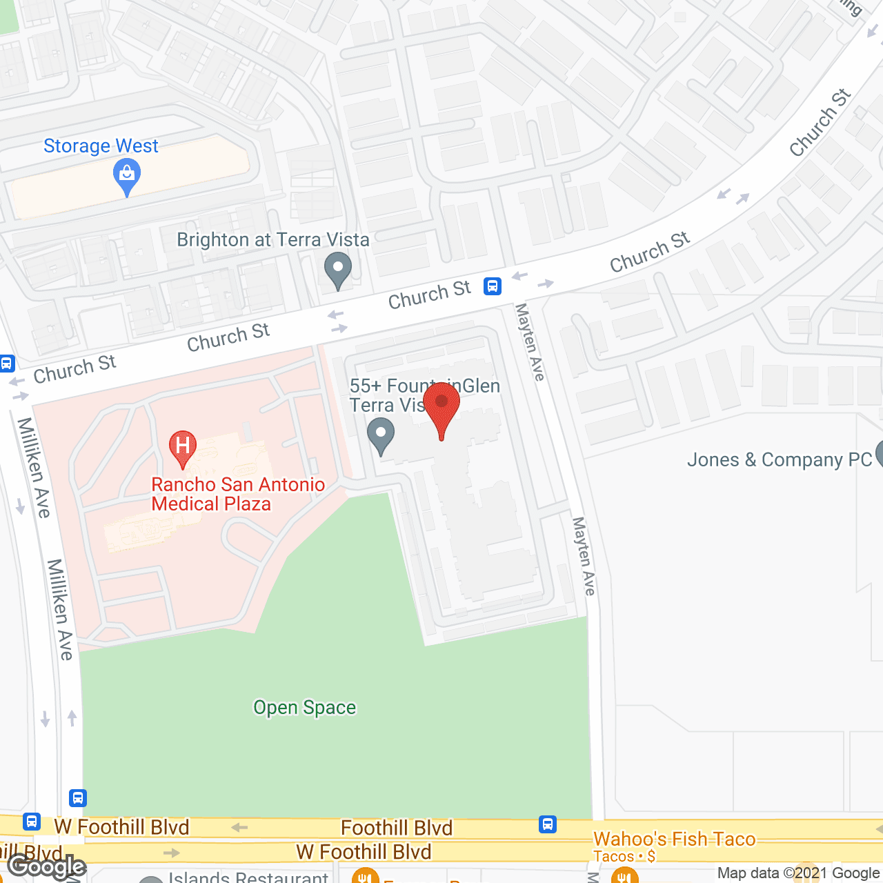 Fountain Glen at Terra Vista in google map