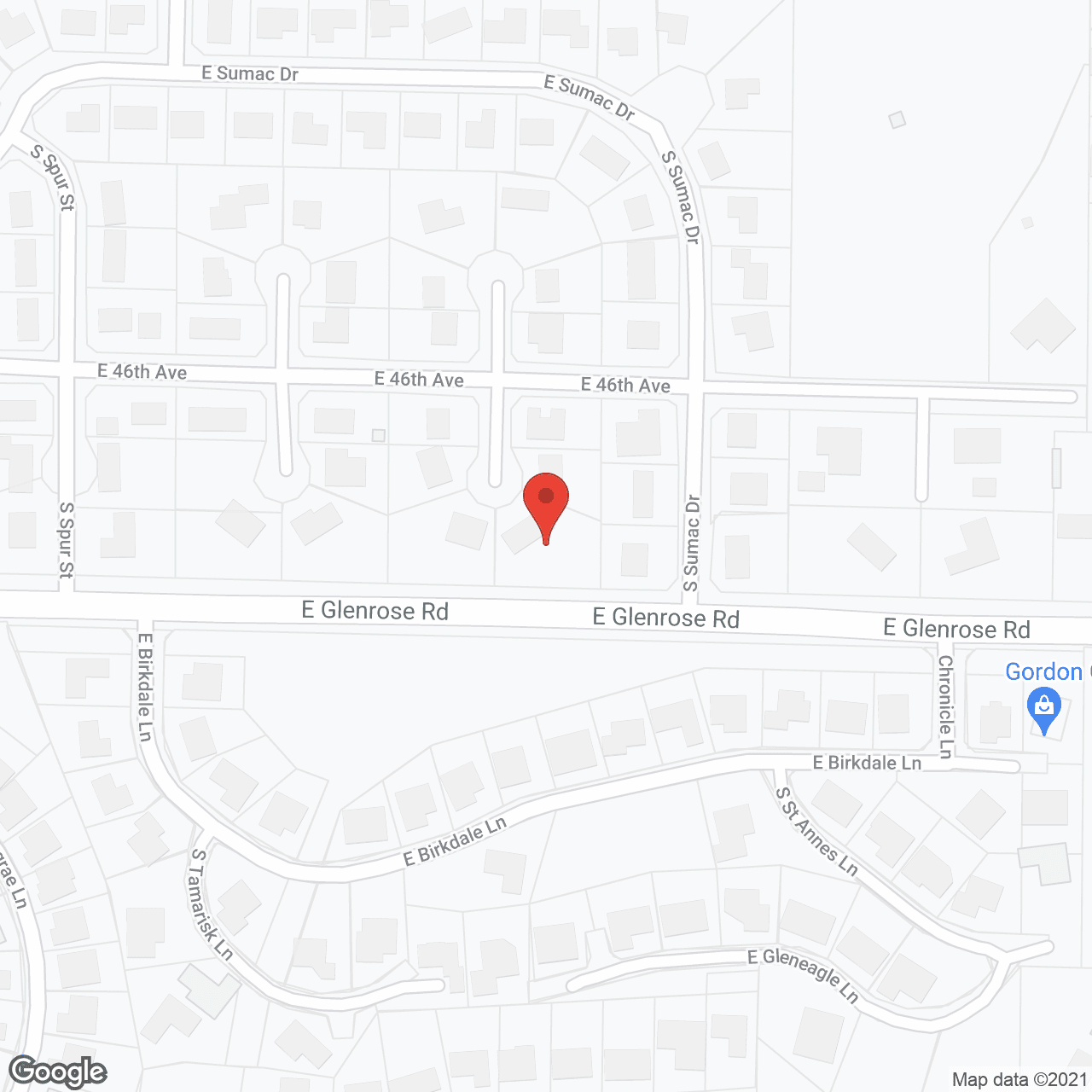 Map of the neighborhood around Home Share HealthCare