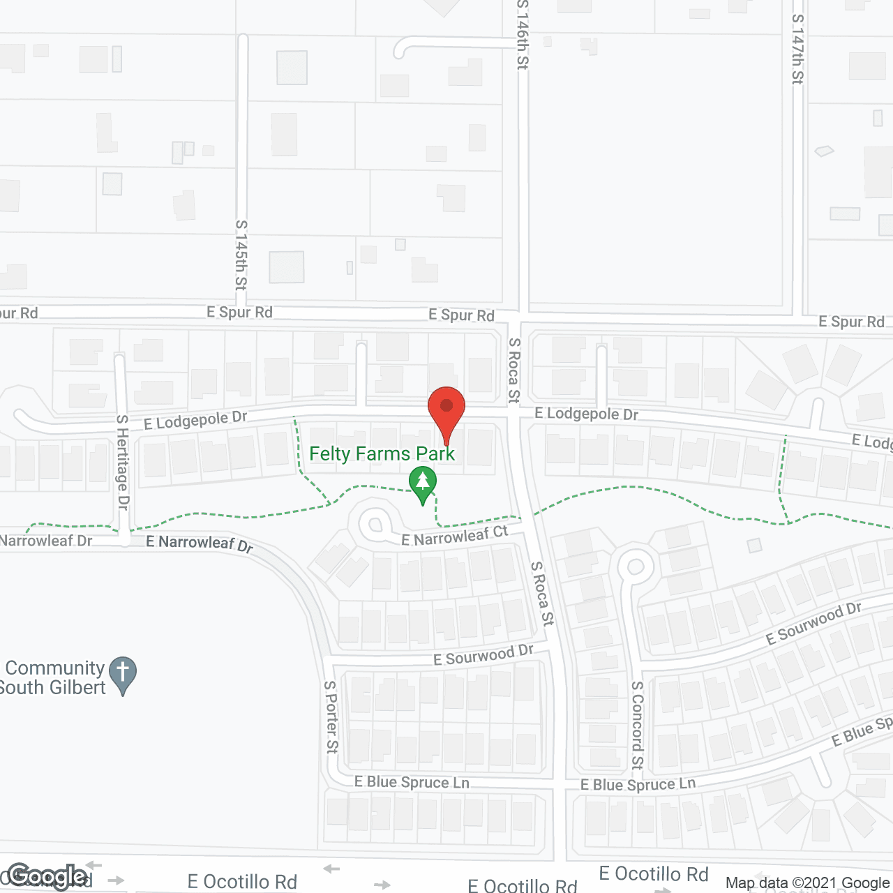 Map of the neighborhood around Caissa Assisted Living Home, Inc