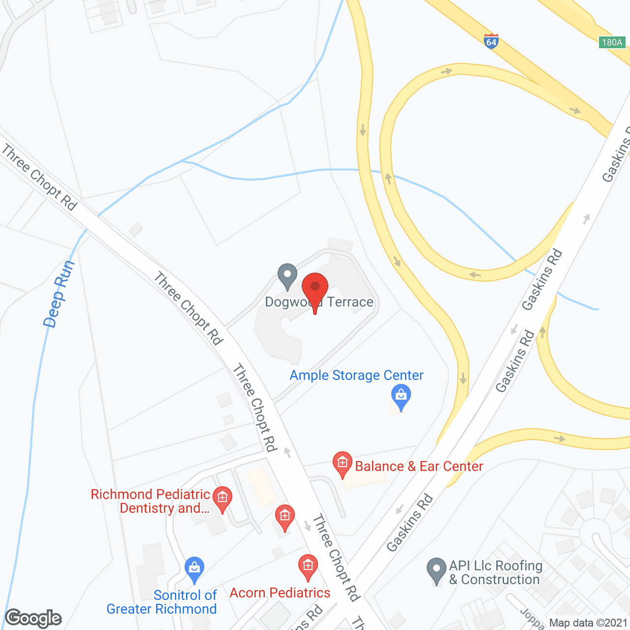 Map of the neighborhood around Holiday Dogwood Terrace