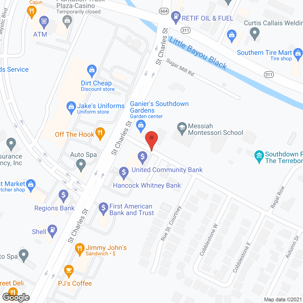 Map of the neighborhood around Trustwell Living at Terrebonne Place