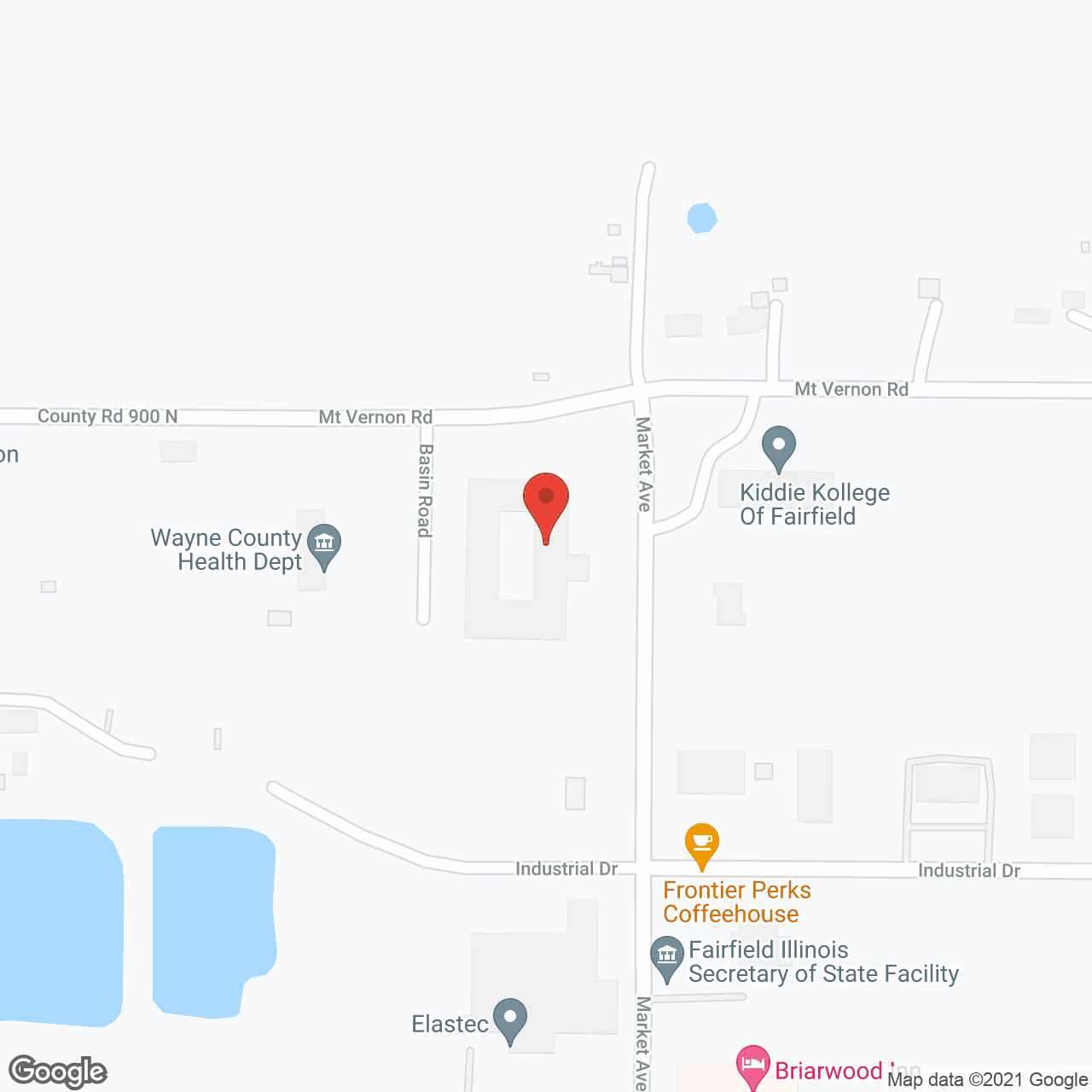 Map of the neighborhood around Brookstone Estates of Fairfield