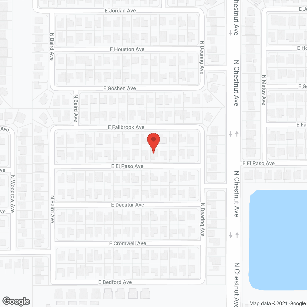 Map of the neighborhood around Bedford Care Group