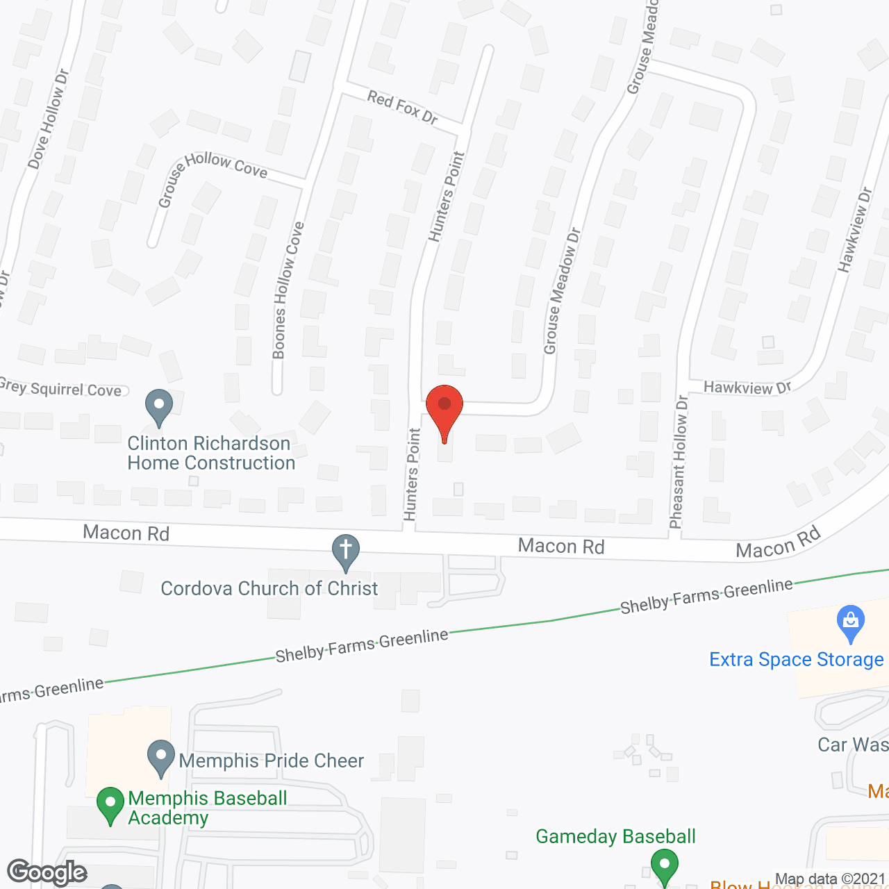 Map of the neighborhood around Golden Years Care Home