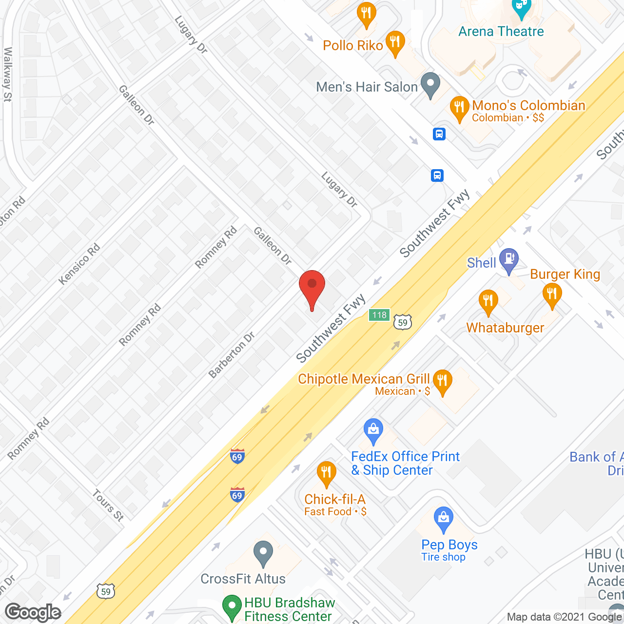 Map of the neighborhood around Tender Care Assisted Living 2