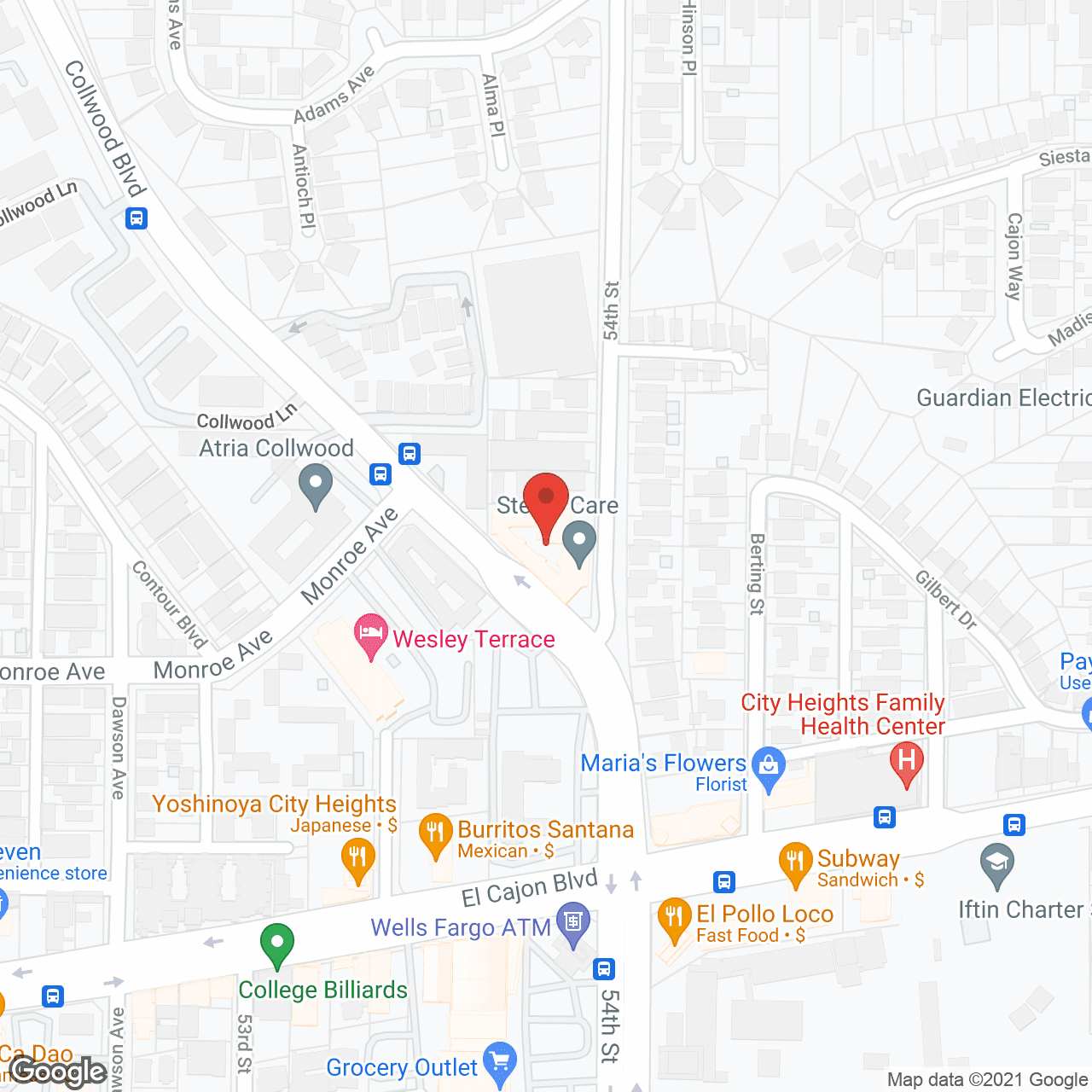 Stellar Care in google map