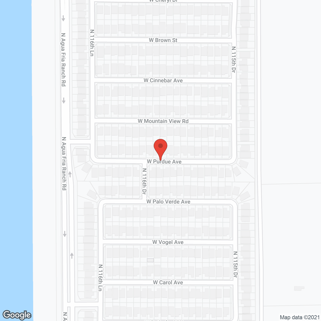 Map of the neighborhood around Whispering Waters Assisted Living