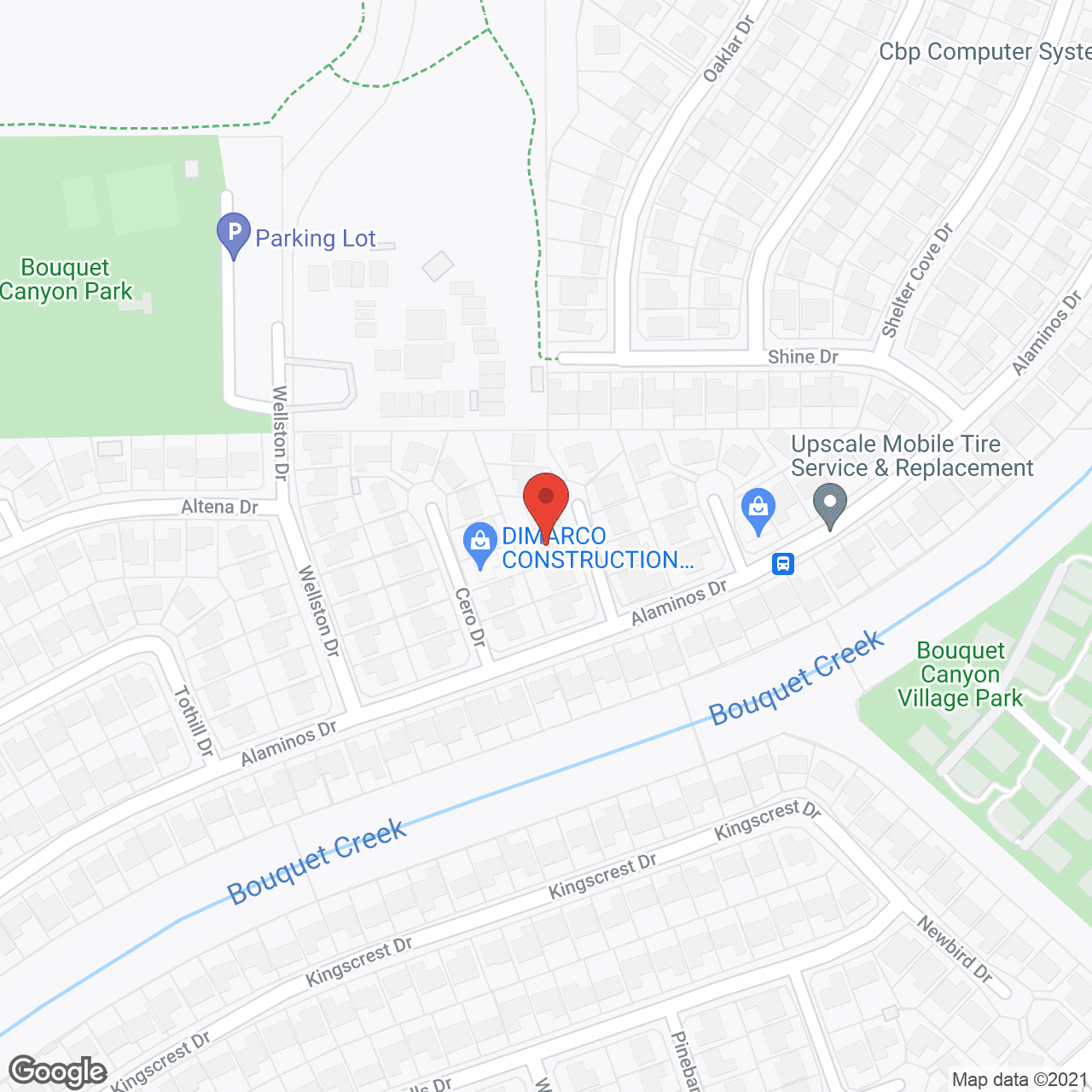 Map of the neighborhood around ECS ll