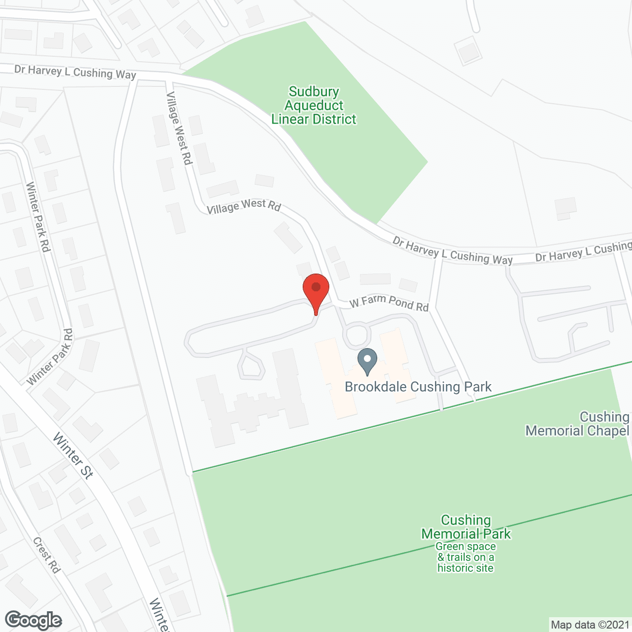 Map of the neighborhood around The Village At Farm Pond