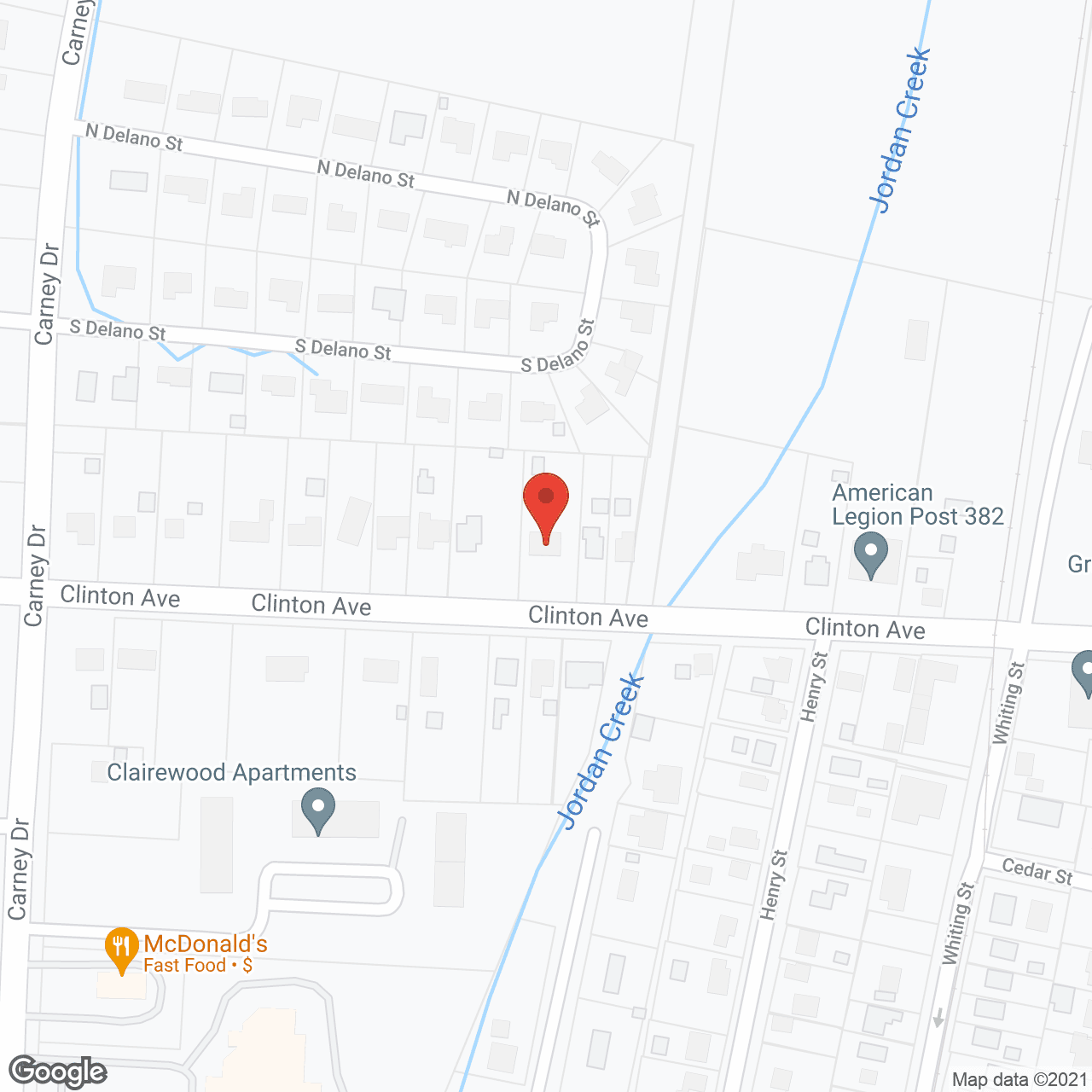 Map of the neighborhood around Annie's Nest