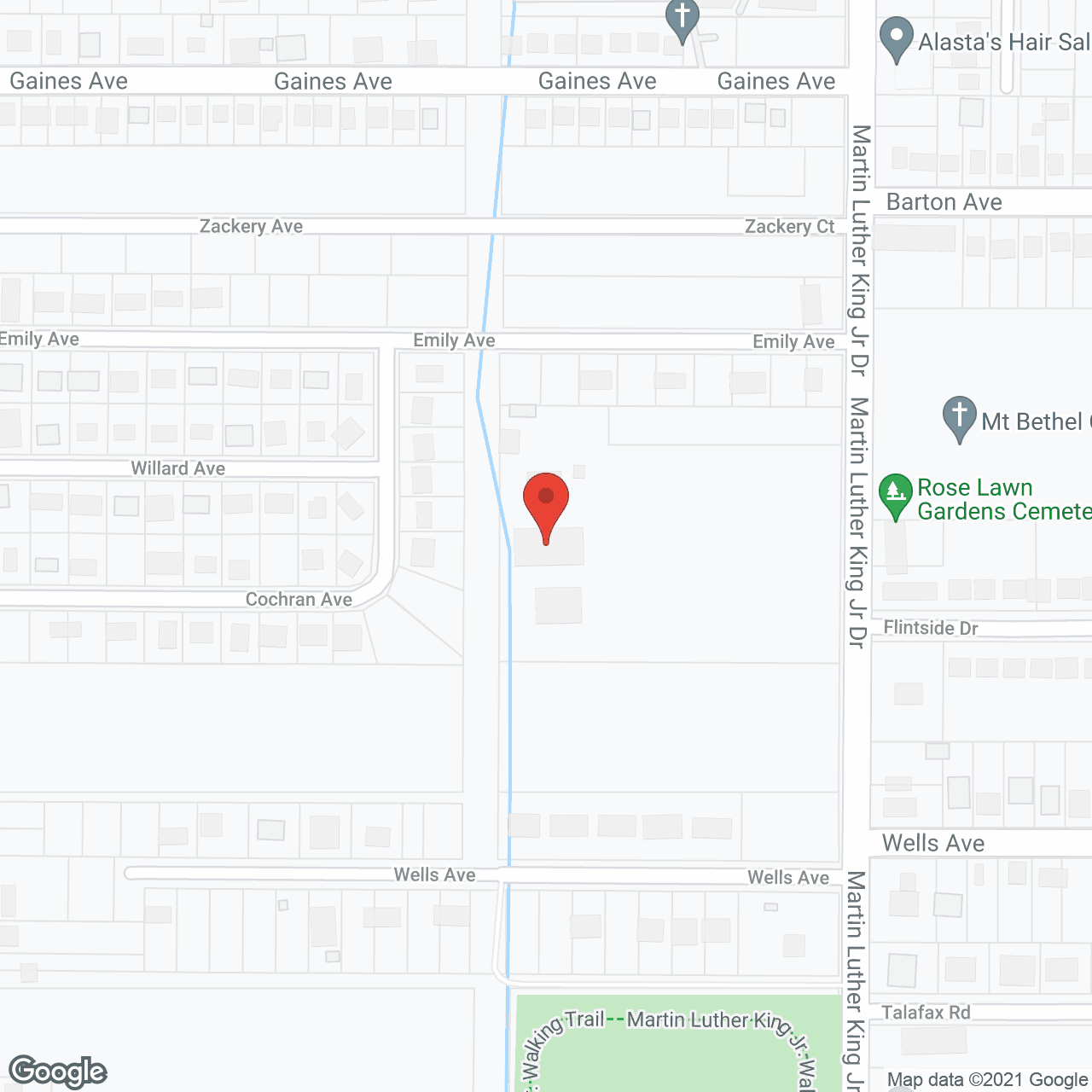 Map of the neighborhood around Pines Personal Care Home