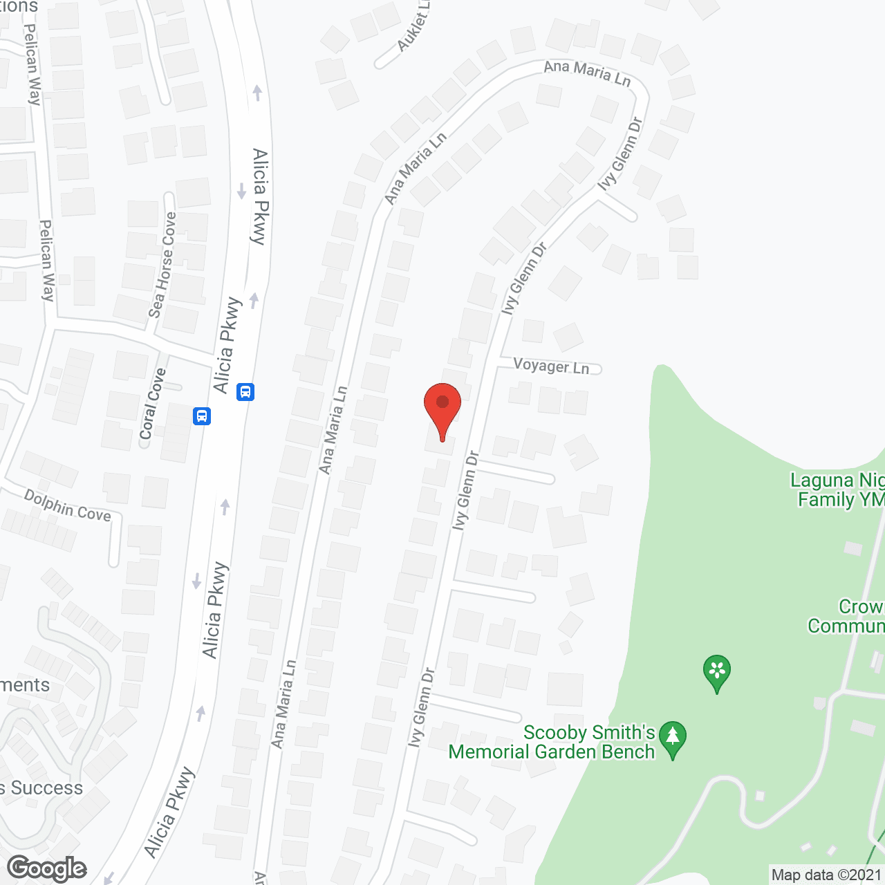Map of the neighborhood around Ivy Glenn Terrace I