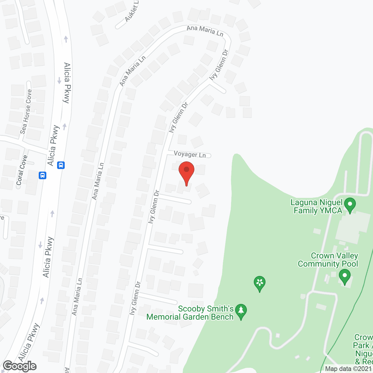 Map of the neighborhood around Ivy Glenn Terrace III