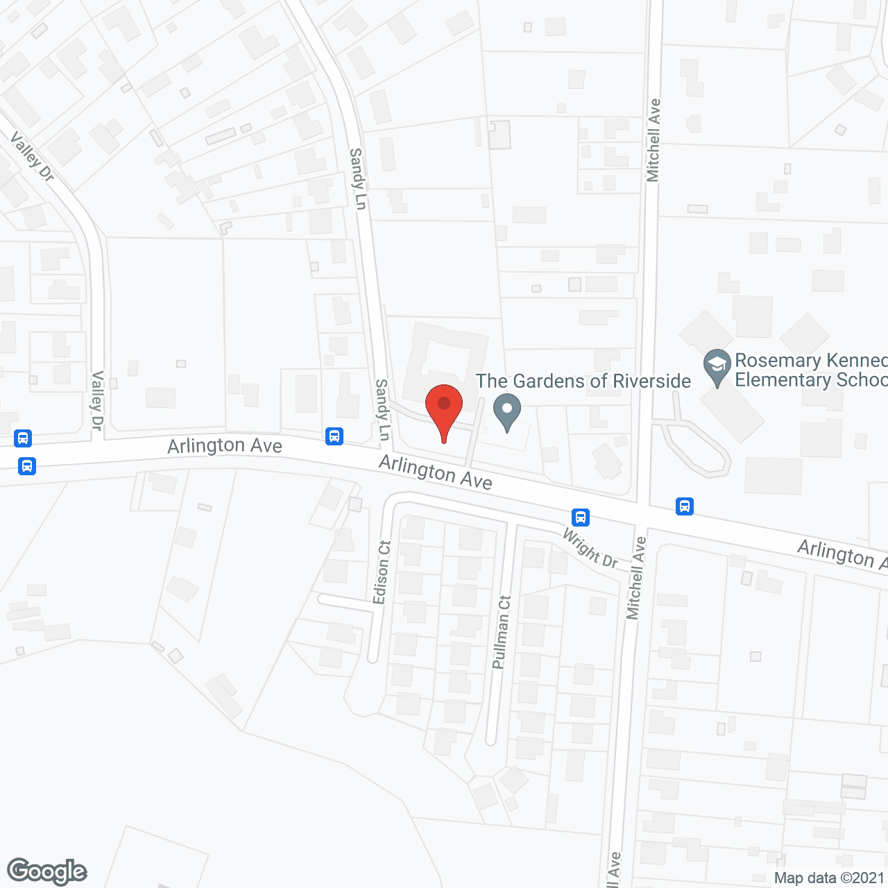 Map of the neighborhood around The Gardens of Riverside