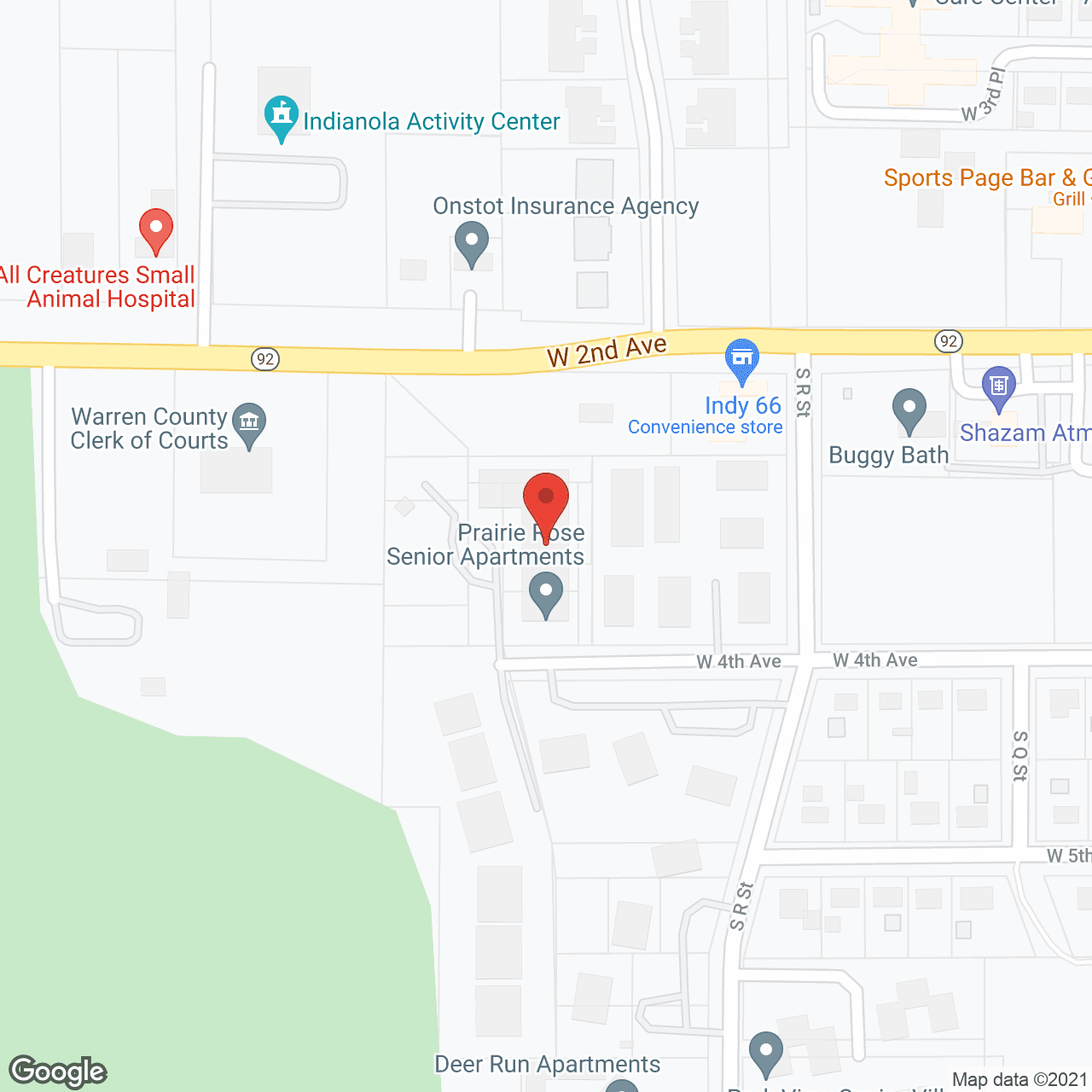Map of the neighborhood around McCord Manor