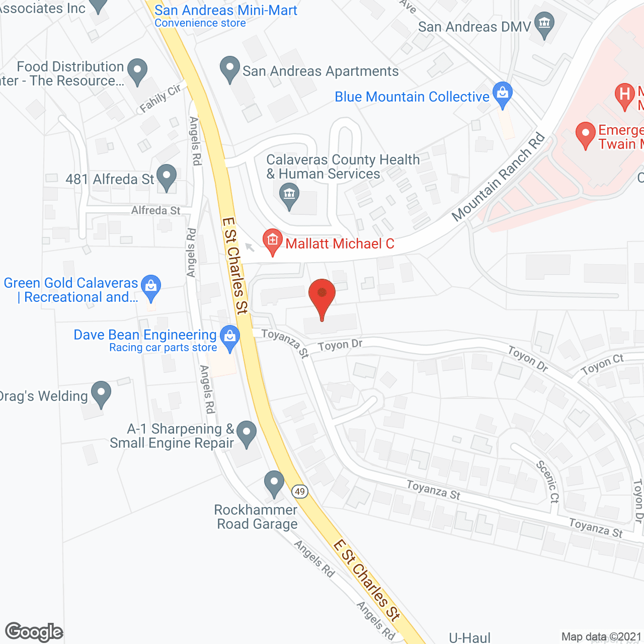 Map of the neighborhood around Country Haven Assisted Living