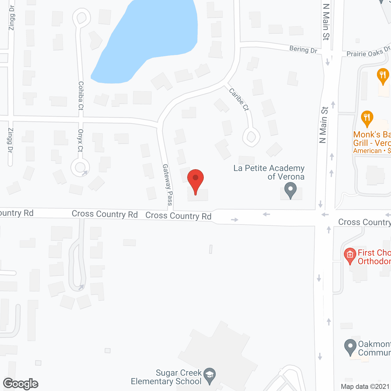Map of the neighborhood around J and B Assisted Living Inc