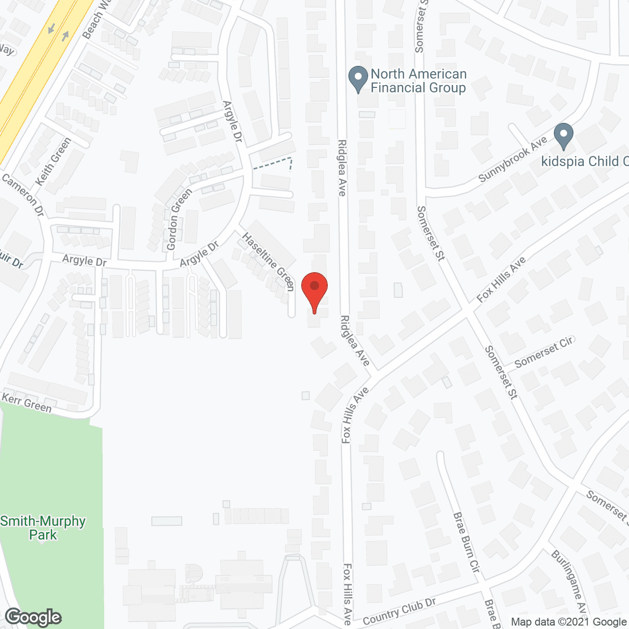 Map of the neighborhood around Ridglea Home