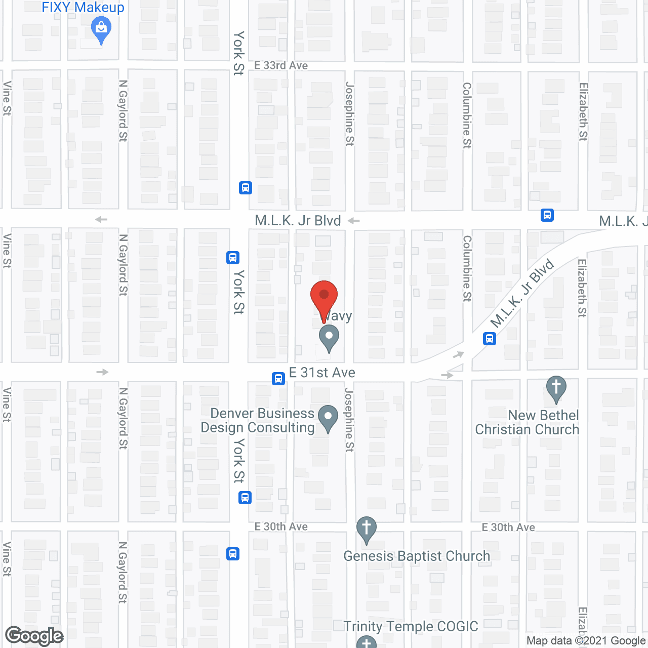 Map of the neighborhood around Anam Chara Home - Denver