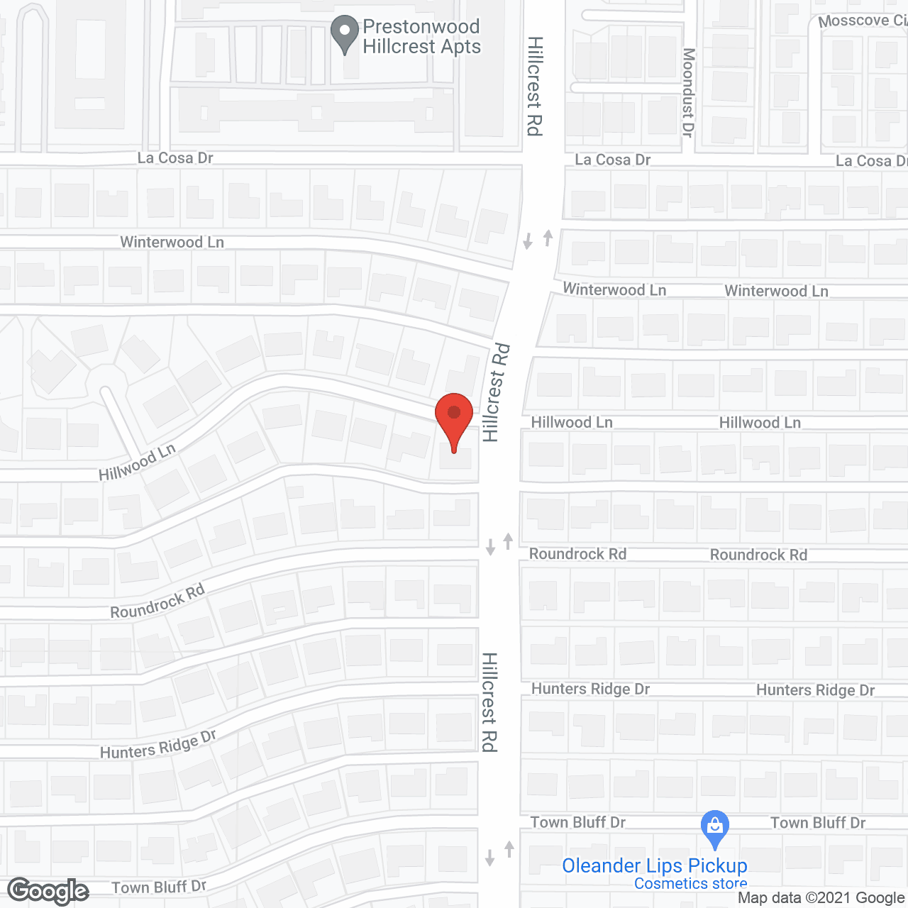 Map of the neighborhood around The Family's Choice II