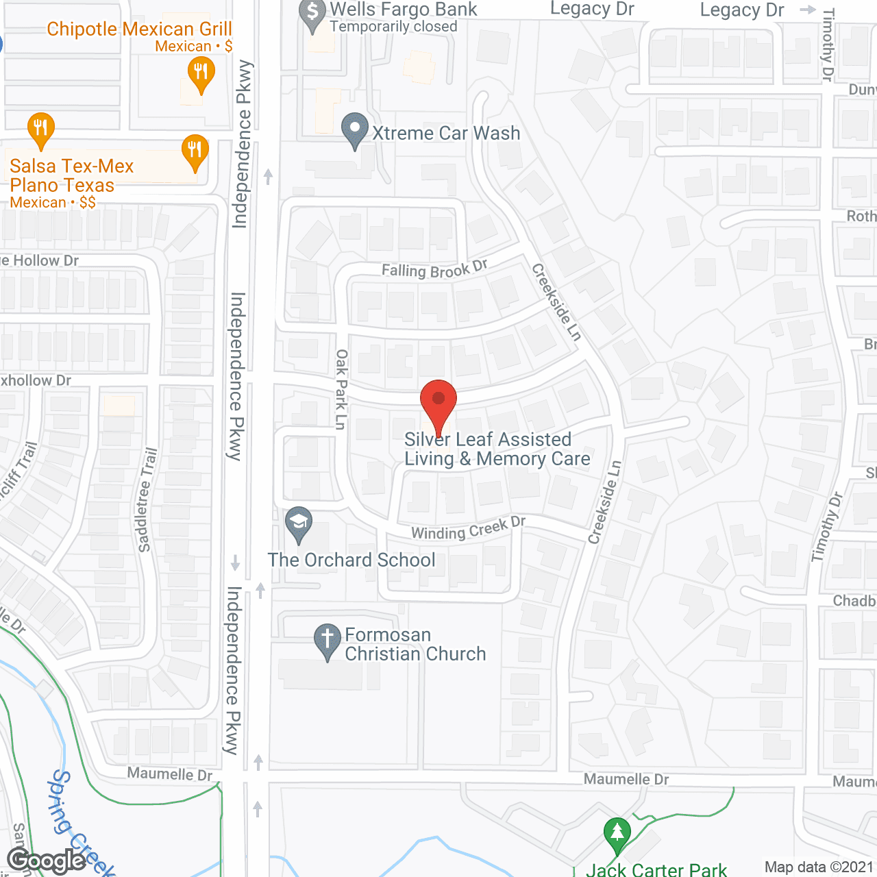 Map of the neighborhood around Silver Leaf Assisted Living at Chalfont