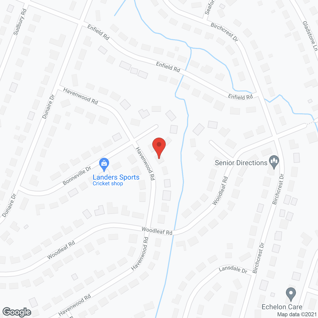 Map of the neighborhood around Grant Adult Care Home
