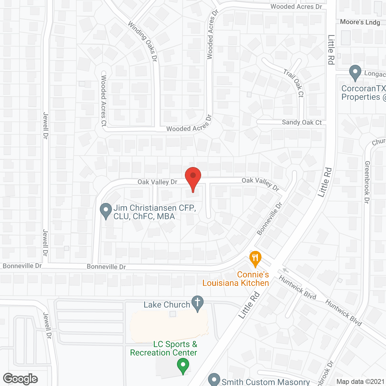 Map of the neighborhood around The Home Place