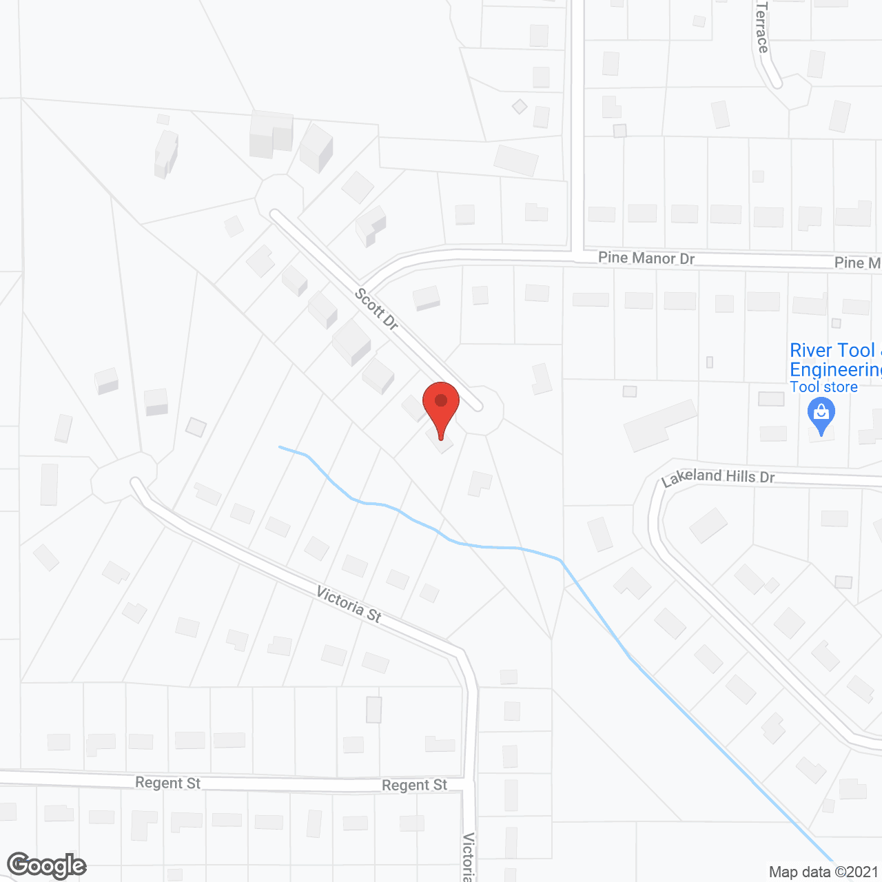 Map of the neighborhood around Serenity Living Personal Care Home