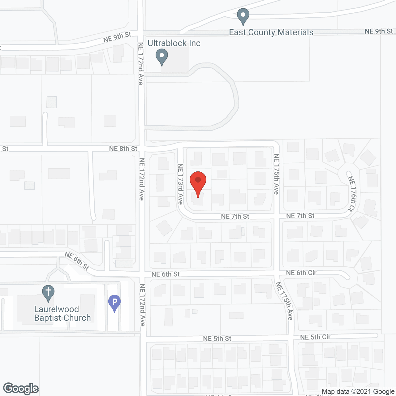 Map of the neighborhood around Gentle Care AFH