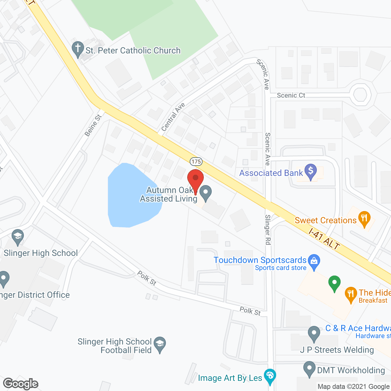 Map of the neighborhood around Autumn Oaks, LLC