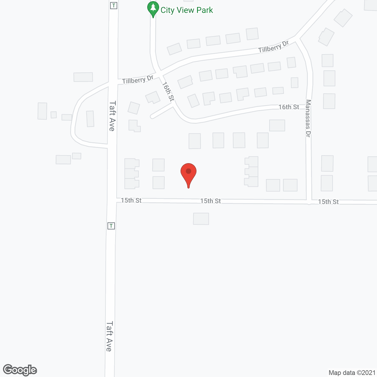 Map of the neighborhood around Gateway Community Gardens