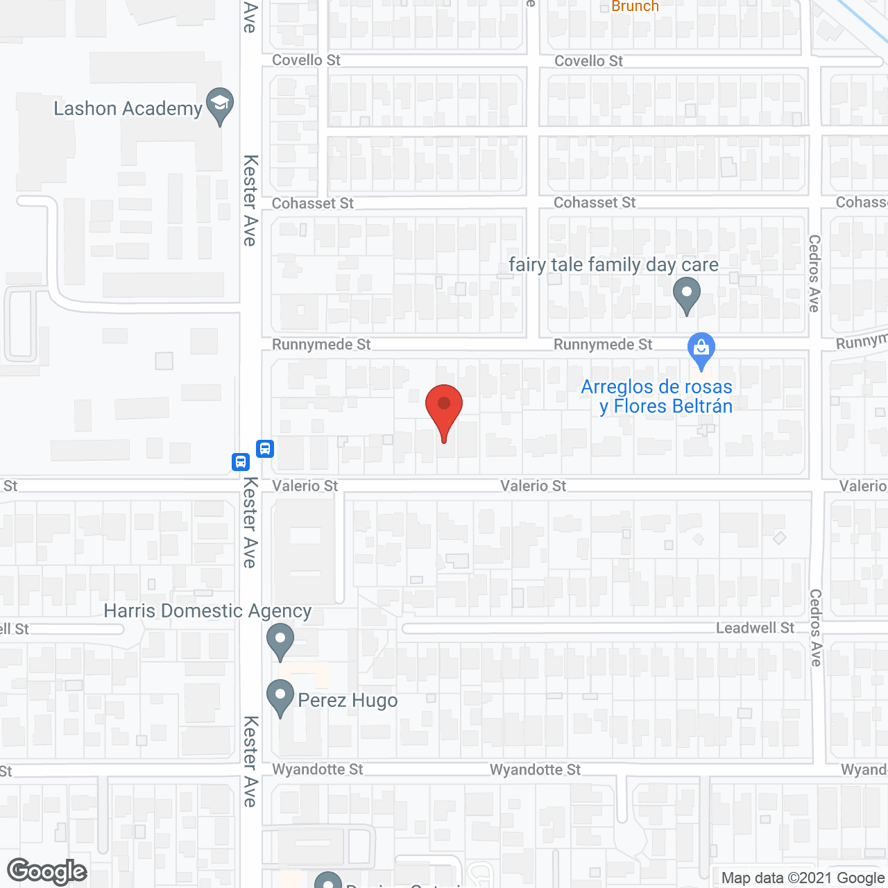 Map of the neighborhood around St. John Manor