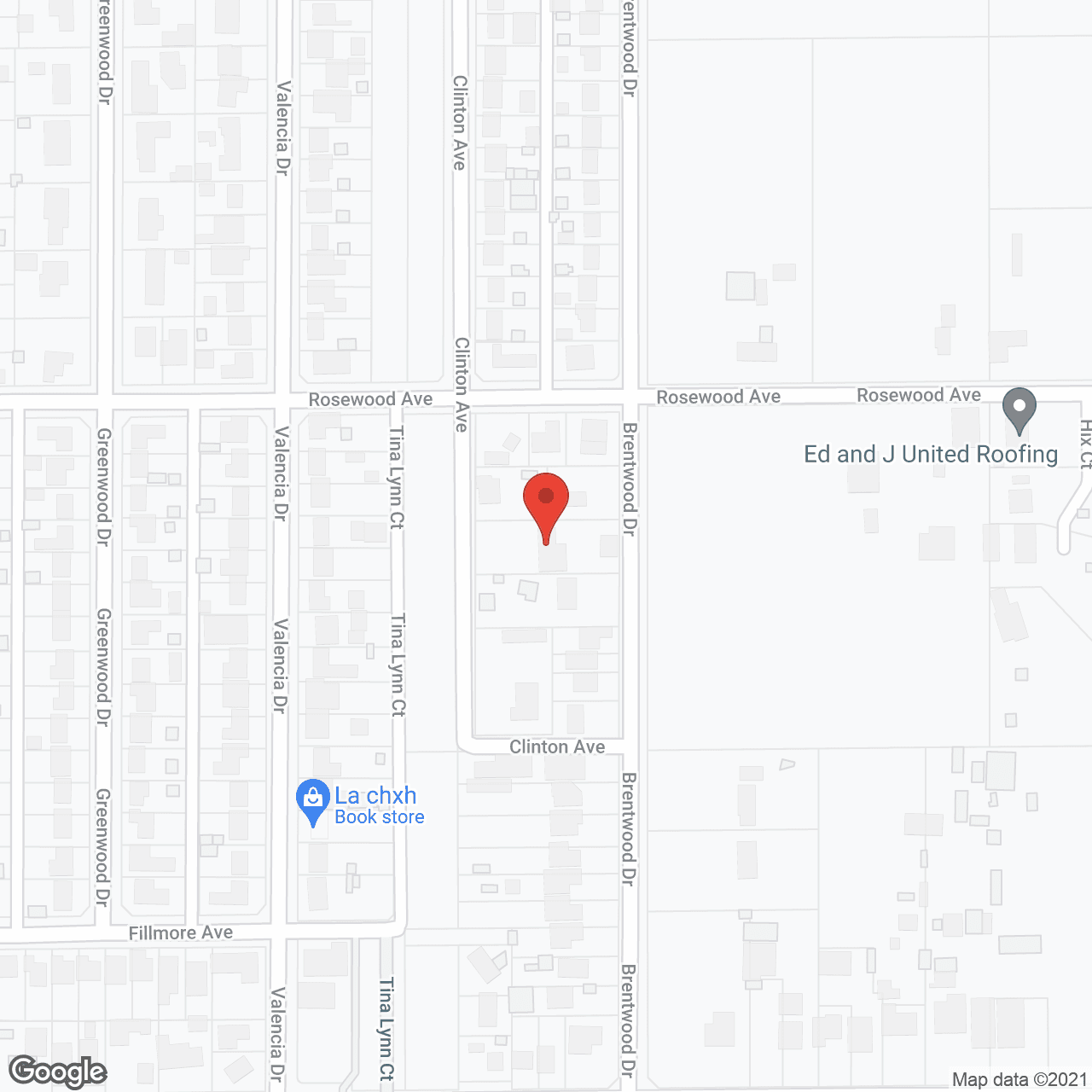 Map of the neighborhood around Silvercrest Manor
