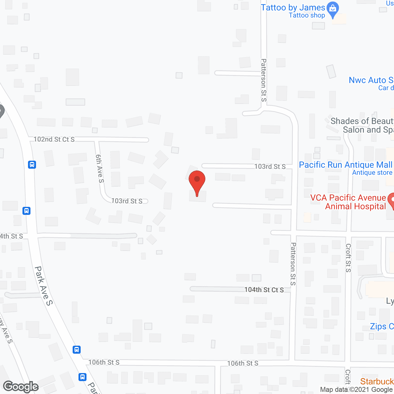 Map of the neighborhood around Elite Care AFH