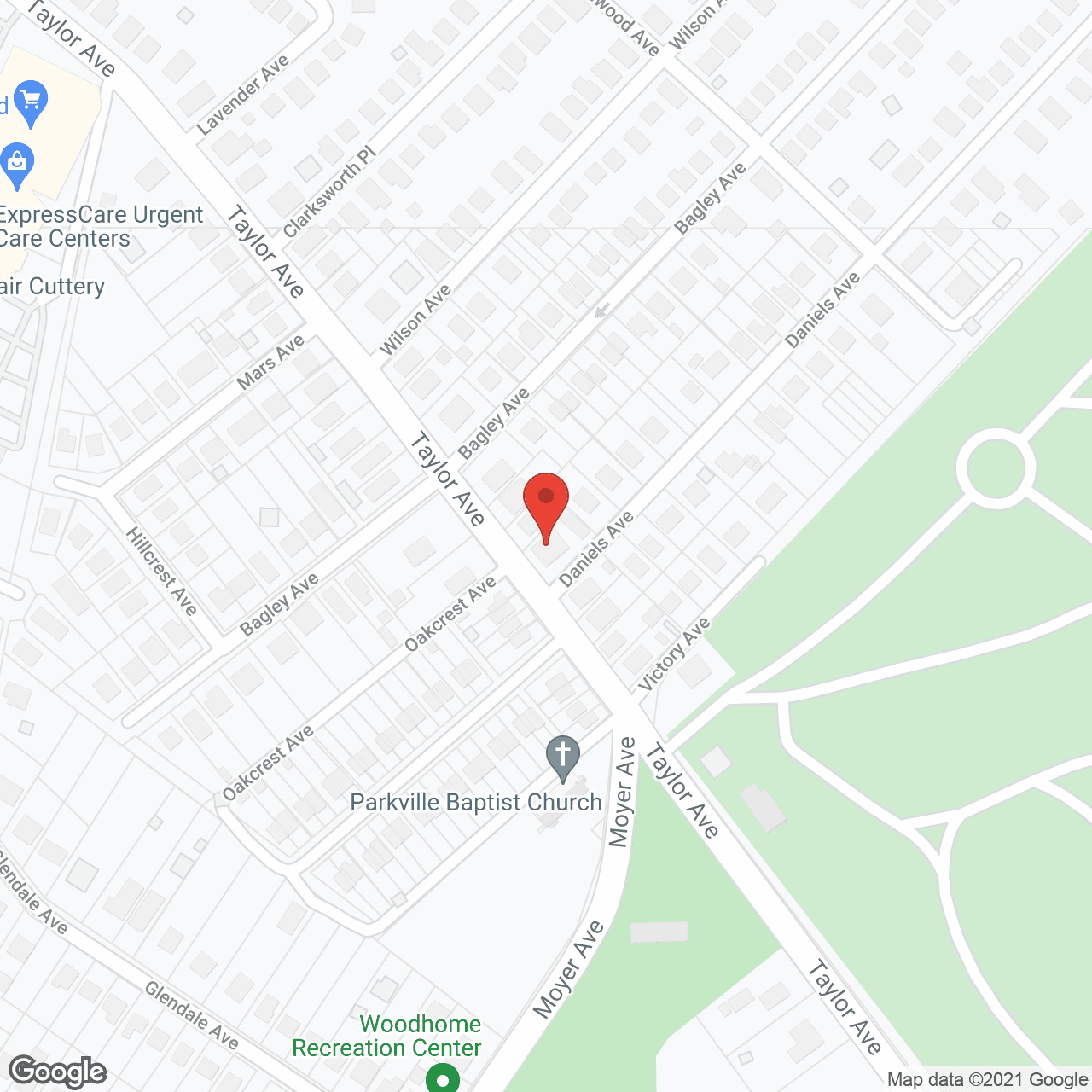 Map of the neighborhood around Victorian Inn Assisted Living