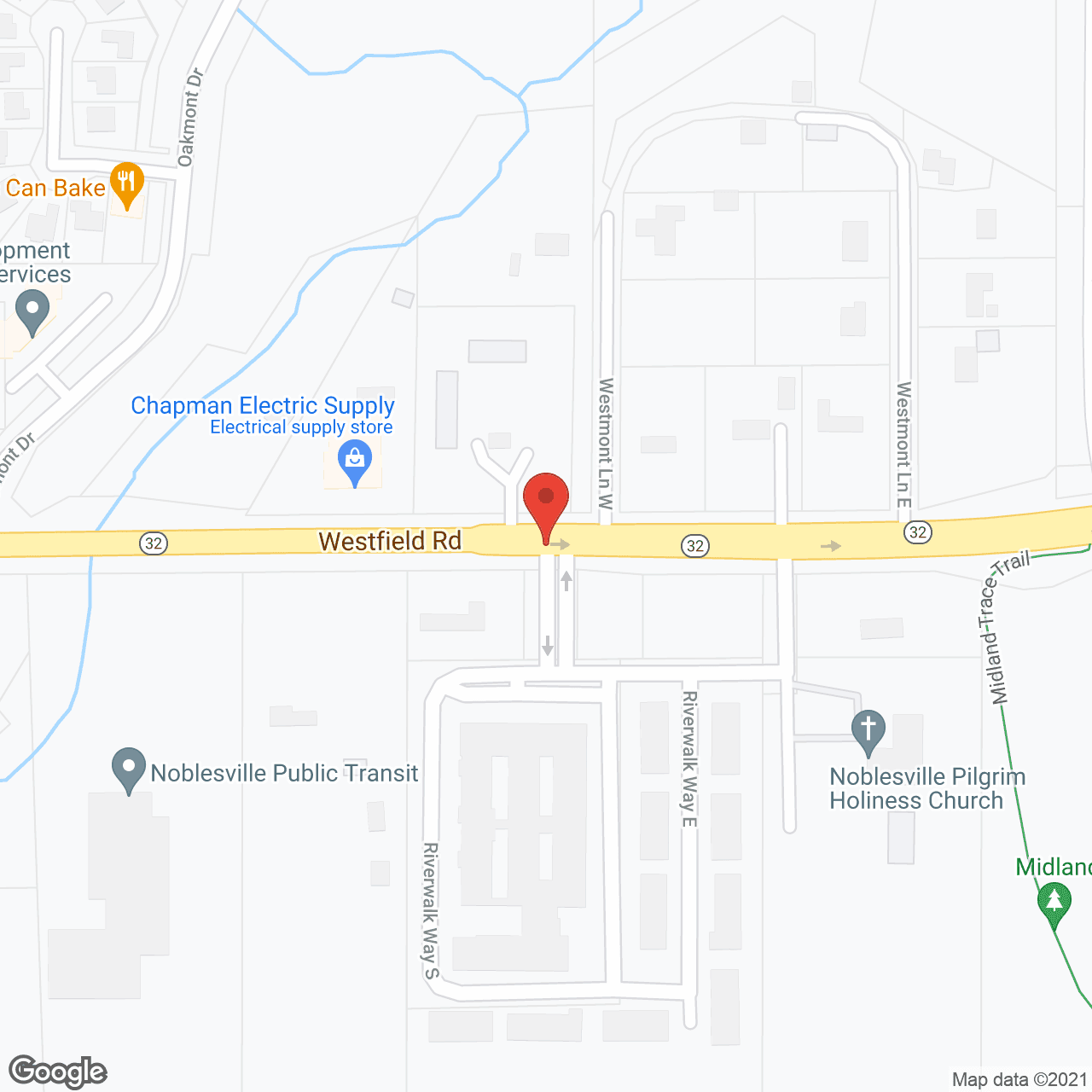 Map of the neighborhood around Five Star Residences of Noblesville