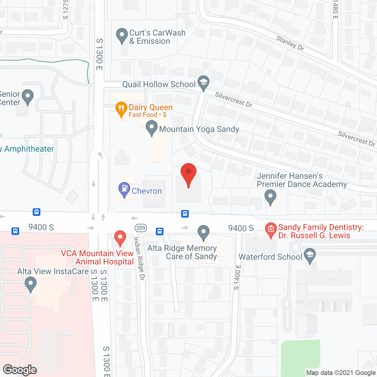 Map of the neighborhood around Alta Ridge Memory Care