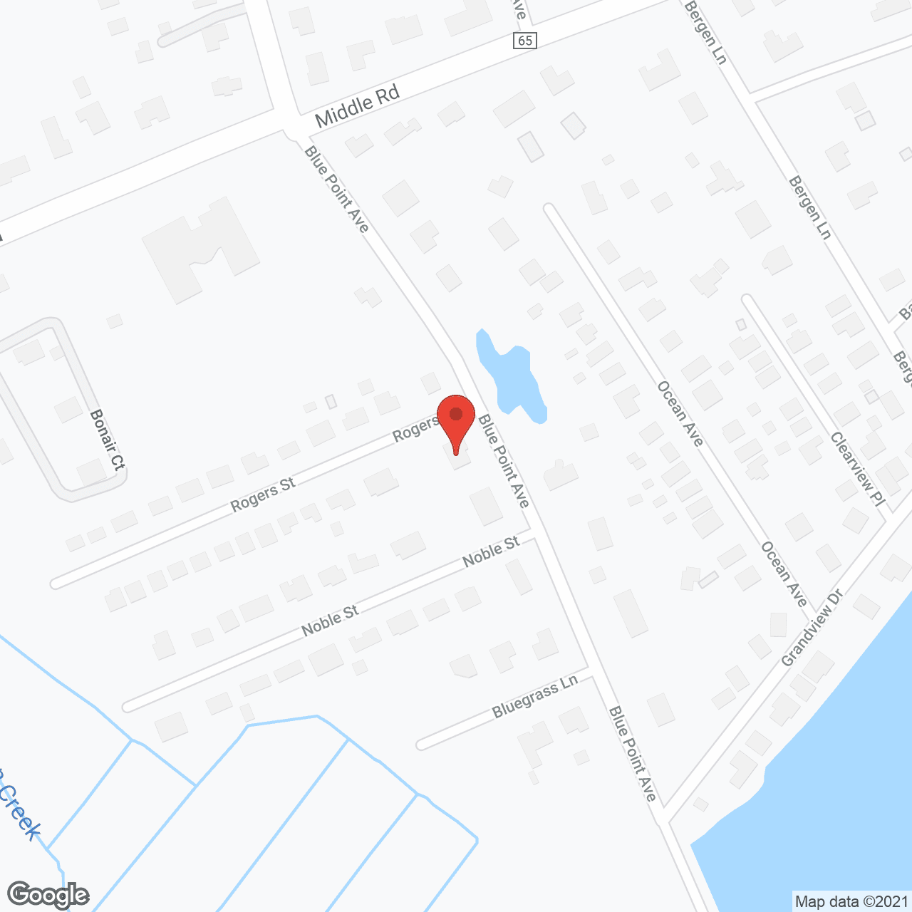 Map of the neighborhood around Heartland on the Bay, Inc.
