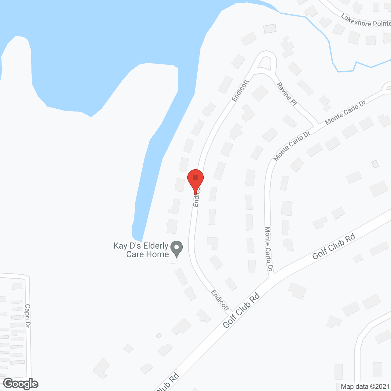 Map of the neighborhood around Kay D's Elderly Care Home