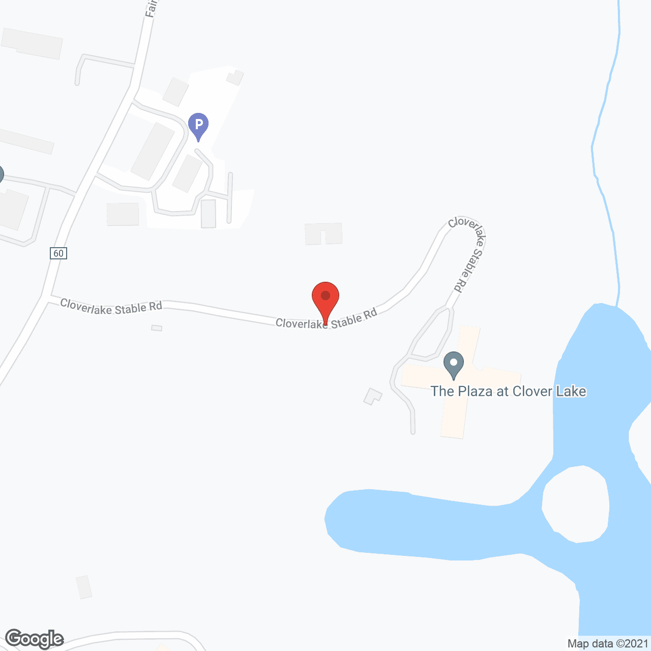 Map of the neighborhood around The Plaza at Clover Lake
